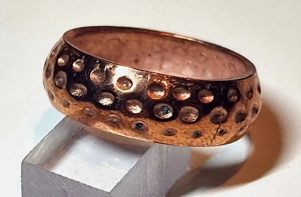 Bague martelée “Galaxie” – cuivre ou laiton